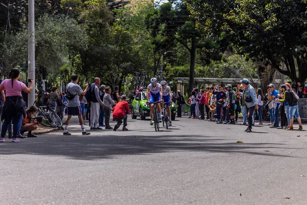 哥伦比亚2020巡回赛的第六阶段 也是最后阶段 国际自行车联合会第2 1测试 Uci 通过波哥大的街道 2020年2月16日 — 图库照片