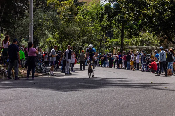 コロンビア2020ツアーの第6段階と最終段階 ボゴタの通りを通って国際サイクリング組合 Uciのテスト2 2020年2月16日 — ストック写真