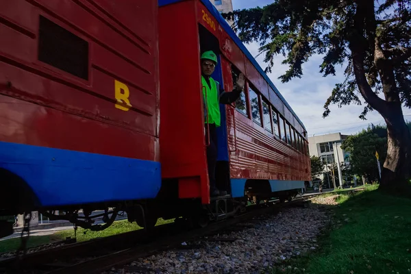 Stacja Usaquen Pociągu Turystycznego Bogota Sabana Turistren Północ Miasta Pasażerowie — Zdjęcie stockowe