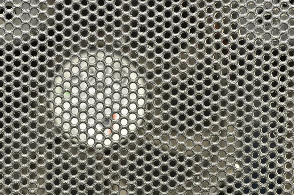 Dusty grille of the computer. — Stock Photo, Image