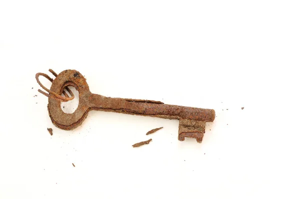 Old rusty key. — Stock Photo, Image