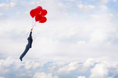 anahtar ve balon uçan ile fırsat kavramı