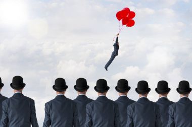 anahtar ve balon uçan ile fırsat kavramı