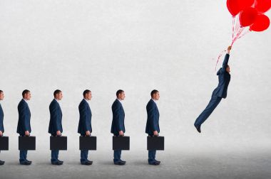 anahtar ve balon uçan ile fırsat kavramı