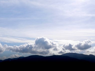 bulutlu mavi gökyüzü