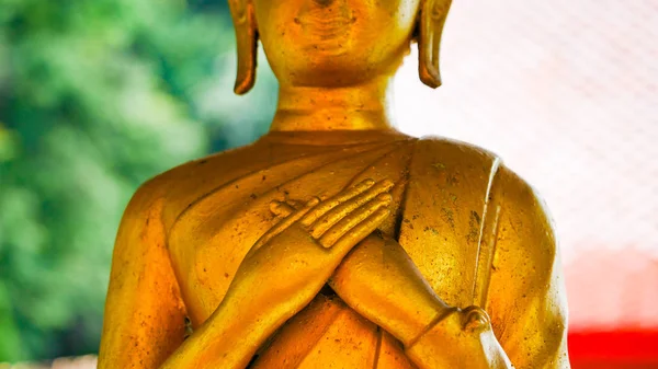 A estátua de buda dourada — Fotografia de Stock