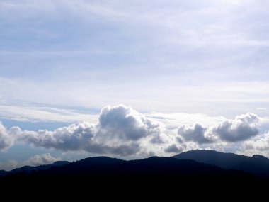 Güzel Bulutlu Mavi Gökyüzü 