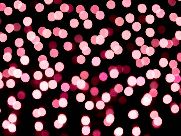 Rosa Desfocado Luz Bokeh Desfocado Fundo Texturizado Para Valentine Natal — Fotografia de Stock