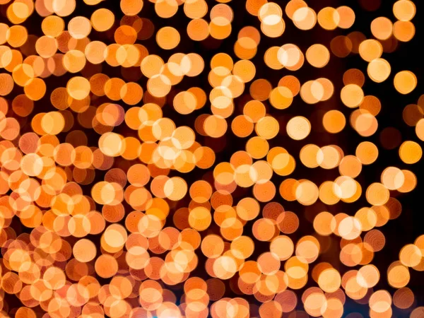 Naranja Borrosa Luz Bokeh Fondo Desenfocado Texturizado Para Navidad Vacaciones — Foto de Stock