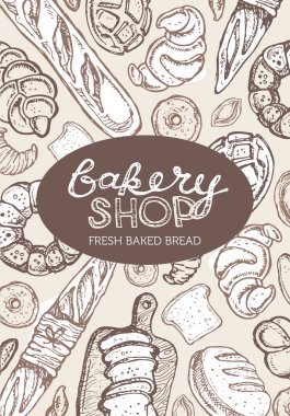 Elle çizilmiş doodle fırın