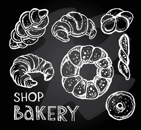 Elle çizilmiş doodle fırın