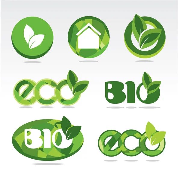 Эко, Эко дружественных, экологические набор набор иконок — стоковый вектор