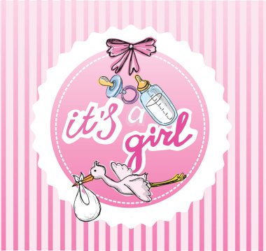 Bebek d. kartı. Bir kız