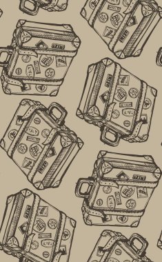 Elle çizilmiş vektör seyahat set. Vektör çizim. Seyahat gidelim