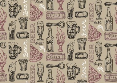 Ekim Festivali. Bira içmek. Vektör çizim.