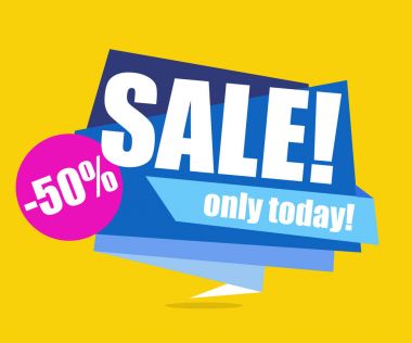 Süper satış afiş, büyük satışı büyük başlığı, % 50 indirim, özel indirim yaz satış vektör afiş. Vektör çizim.