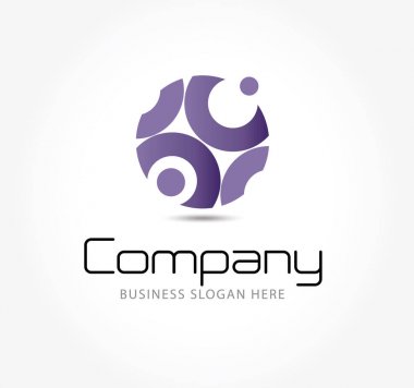 Kurumsal kimlik. Tasarım öğeleri. Soyut vektör Logo tasarım şablonu.