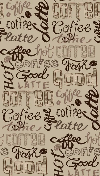 Handritad doodle kaffe illustration. — Stock vektor