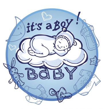 Doğan bebek. Bebek duş doodle şablonu.