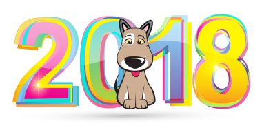 Mutlu yeni yıl 2018: köpek
