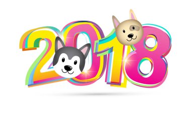 Mutlu yeni yıl 2018: köpek