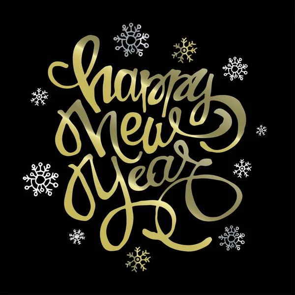 Lettere scarabocchiate disegnate a mano - Felice anno nuovo 2018 ! — Vettoriale Stock