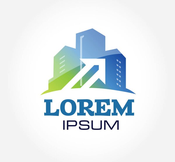 Логотип дизайн. Абстрактная векторная икона. Логотип
 