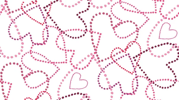 Hand Getrokken Doodle Liefde Patroon Happy Valentijnsdag — Stockvector