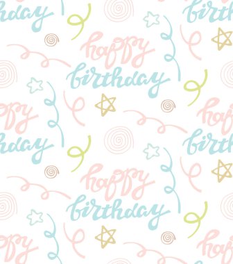 Elle çizilmiş doodle desen - mutlu yıllar
