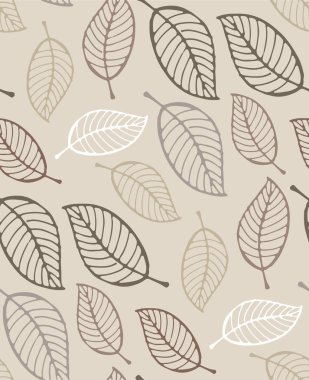 Elle çizilmiş doodle bahar çiçek ve yaprak. Desen