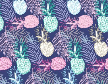 Elle çizilmiş doodle çiçek desenli. Çiçekler ve yapraklar