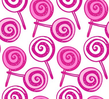 Tatlı şekerlerle çizilmiş güzel el çizimi karalama arkaplanı