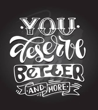 Motivasyon el çizimi karalama kartpostalları - şablon tasarım harf sanatı