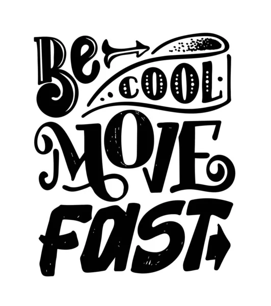 Motivação Mão Desenhado Doodle Lettering Cartão Postal Arte Modelo Letras — Vetor de Stock