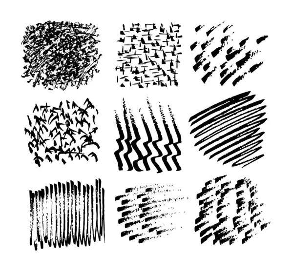Абстрактний Малюнок Руки Каракулі Набір Фонових Елементів Дизайну — стоковий вектор