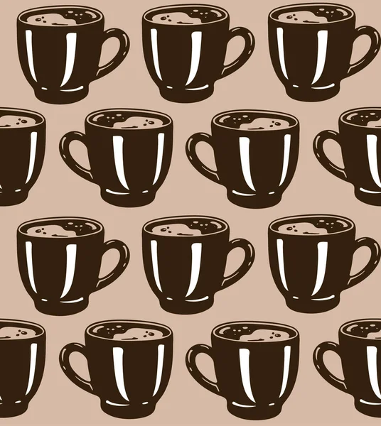 咖啡永远是个好主意 可爱的手绘涂鸦字母轮廓明信片 — 图库矢量图片