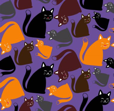 Güzel el çizimi siluet hayvan desenli arka plan duvar kağıdı