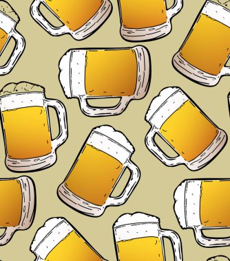 Su birasını kaydet - güzel el çizimi karalama kartpostallar arka planda