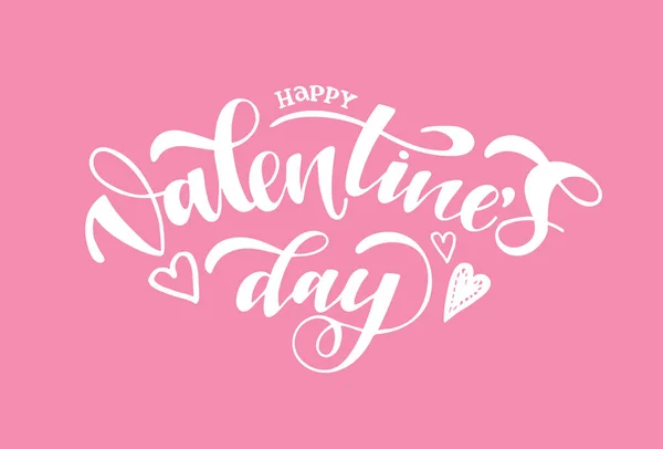 Amo Día San Valentín Corazón Lindo Dibujado Mano Garabato Letras — Archivo Imágenes Vectoriales
