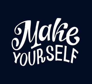 Motivasyon el çizimi, kartpostal sanatı.