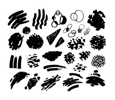 Büyük el çizimi çizimi çizim sıçraması. Şablon tasarım elemanları.