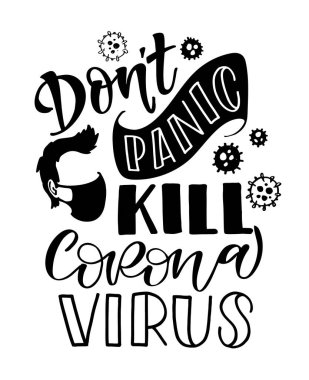 Coronavirus harf koruma pankartı. Pandemic durdurma Novel Coronavirus salgını covid-19 2019-ncov. Seyahat ya da tatil uyarısı. Koruyucu ağız maskesi.