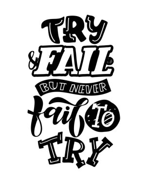 Sevimli el yazısı çizimleri - afiş, kartpostal, tişört şablonu.