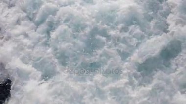 Köpük ve fokurdayan su deniz Cruise Gemi Pervaneleri