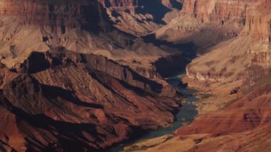 Gorge Of Grand Canyon National Park And Colorado River At Sunset Panorama
