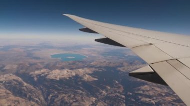 View From Window Of Plane To Death Valley Mono Lake And Yosemite National Park
