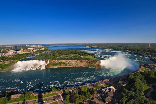 Vue Aérienne Des Chutes Niagara Ontario Canada — Photo