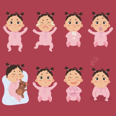 Şirin bebek ayakkabıları ile farklı duygular içinde