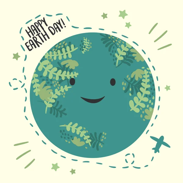 Feliz Dia do Planeta Terra, 22 de abril. —  Vetores de Stock