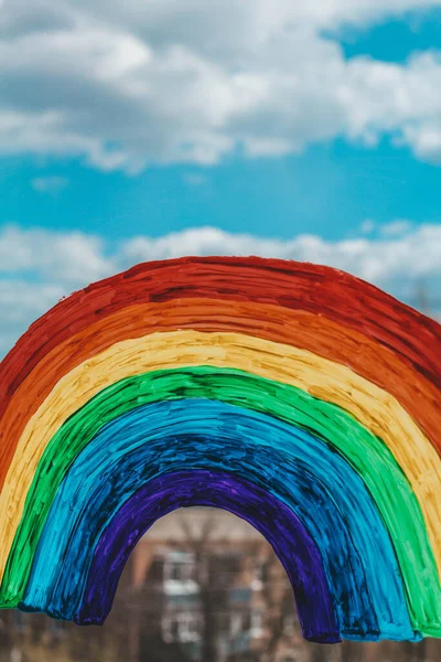 Rainbow Window — Stock Photo, Image